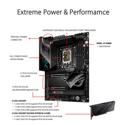 Asus Rog Maximus Hero Carte mère Intel Z690 Socket LGA 1700 ATX DDR4