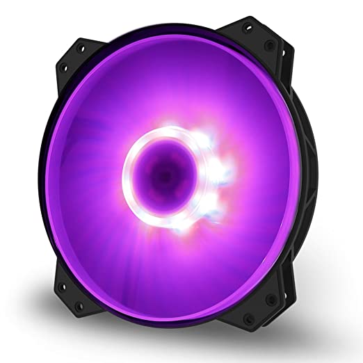 Cooler Master R4-200R-08FC-R1 MF200R RGB Ventilateur hybride silencieux à haut débit d’air, 200 mm