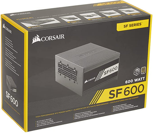 Corsair (SF / SF600) - Bloc d'alimentation SFX haute performance de 600 W - certifié 80 PLUS Gold