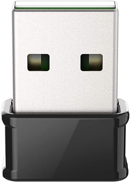 D-Link AC1300 MU-MIMO Adaptateur Nano USB Wi-Fi ultra mini (20,2 mm x 14,9 mm) double bande 2,4 G/5G sans fil pour PC ou ordinateur portable, Plug and Play, installation facile, mise à niveau de votre WiFi (DWA-181)