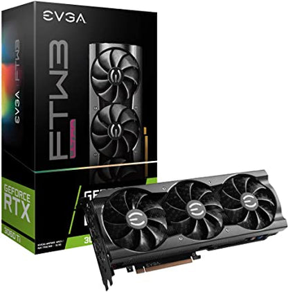 EVGA GeForce RTX 3060 Ti FTW Ultra Gaming, 08G-P5-3667-KL, 8 Go GDDR6, refroidissement iCX3, LED ARGB, LHR