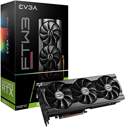 EVGA GeForce RTX 3060 Ti FTW Ultra Gaming, 08G-P5-3667-KL, 8 Go GDDR6, refroidissement iCX3, LED ARGB, LHR