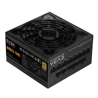 EVGA (SuperNOVA 850 G6) - Bloc d'alimentation modulaire de 850 W - certifié 80 Plus Gold - mode éco avec ventilateur FDB - comprend un autotest de mise sous tension - taille compacte de 140 mm - garantie de 10 ans