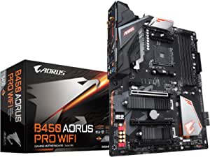 GIGABYTE B450 AORUS PRO Wi-Fi (AMD Ryzen AM4/ATX/M.2 Thermal Guard avec Wi-Fi intégré/HDMI/DVI/USB 3.1 Gen 2/DDR4/carte mère)