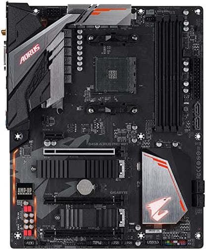 GIGABYTE B450 AORUS PRO Wi-Fi (AMD Ryzen AM4/ATX/M.2 Thermal Guard avec Wi-Fi intégré/HDMI/DVI/USB 3.1 Gen 2/DDR4/carte mère)