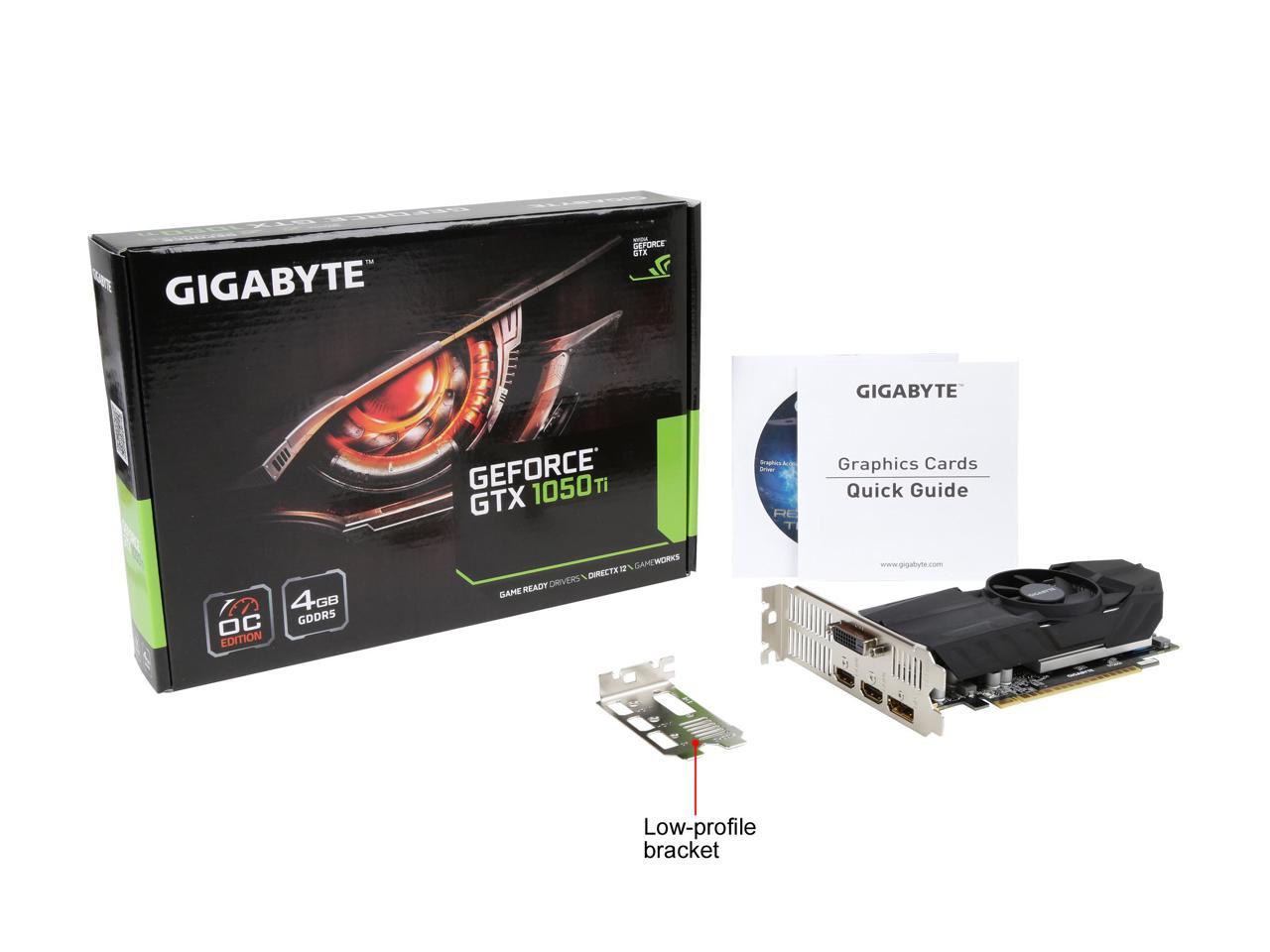 GIGABYTE GV-N105TOC-4GL GeForce GTX 1050 Ti Video Card