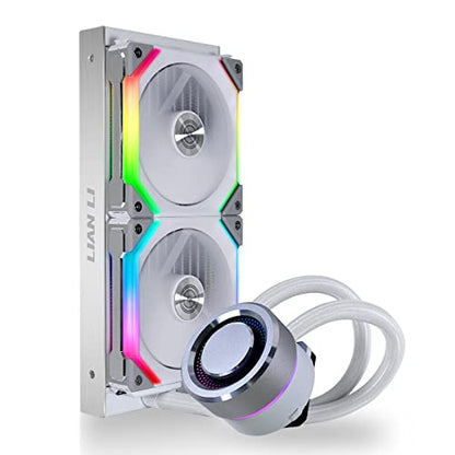 Lian Li GA-240SLA Galahad AIO UNI Fan SL Edition 240 Blanc – Ventilateur UNI SL120 Edition – GA240SLA.01 (avec support LGA 1700)