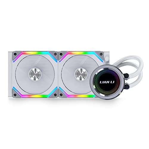 Lian Li GA-240SLA Galahad AIO UNI Fan SL Edition 240 Blanc – Ventilateur UNI SL120 Edition – GA240SLA.01 (avec support LGA 1700)
