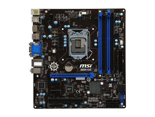 Carte mère originale pour ordinateur de bureau MSI B85M-E45 LGA 1150, composant pc, compatible avec processeurs I3, I5, I7, mémoire DDR3 32 go, B85