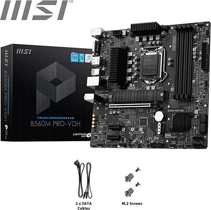 MSI Carte mère Intel B560M PRO-VDH WiFi LGA 1200 Intel B560 SATA 6 Go/s Micro ATX