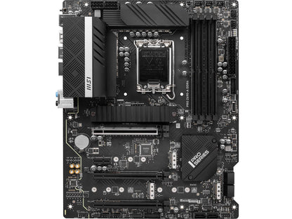 Carte mère MSI PRO Z690-A DDR4 ATX - compatible avec les processeurs Intel Core 12ème génération, LGA 1700 - 14 Duet Rail 55A VRM, DDR4 Boost (5200MHz OC), 1x PCIe 5.0 x16, 3 x M.2 Gen4 x4, 4K/60Hz HDMI, Réseau local 2.5G