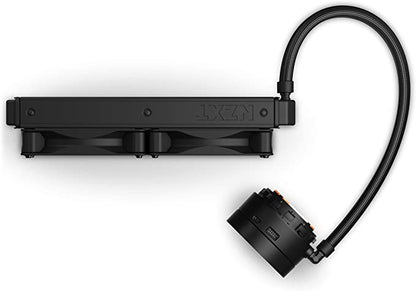 NZXT Kraken X63 280 mm - RL-KRX63-01 - Refroidisseur liquide AIO RGB CPU - Design miroir rotatif - Pompe améliorée - Alimenté par CAM V4 - Connecteur RVB - Ventilateurs de radiateur AER P 140 mm (2 inclus)