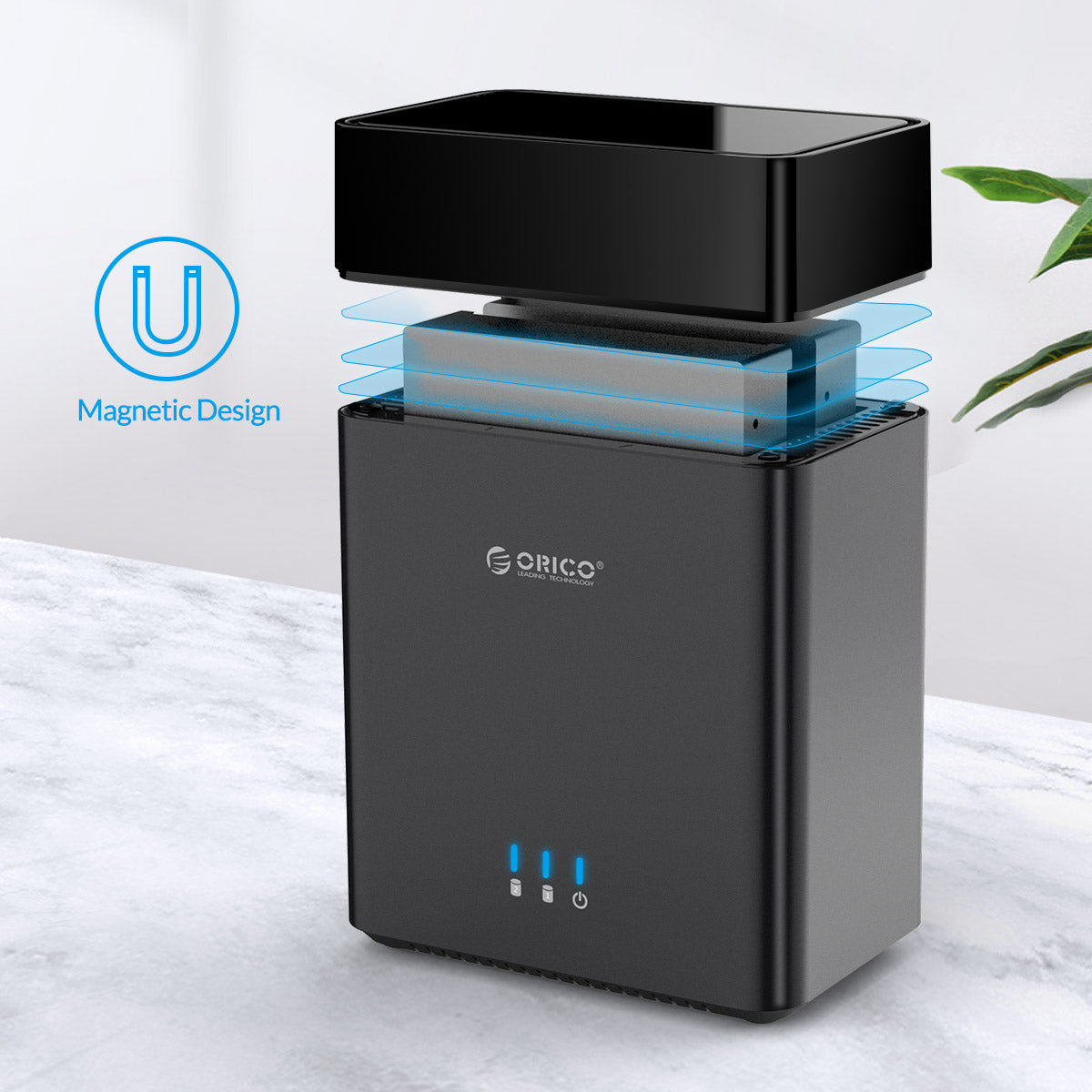 ORICO – boîtier de disque dur 3.5 pouces DS200C3, 2 baies, Type C, USB3.1, Gen1, 5Gbps, Support UASP, puissance 12V, 4A, 20 to
