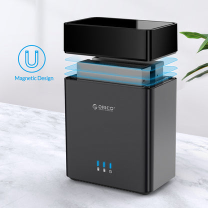 ORICO – boîtier de disque dur 3.5 pouces DS200C3, 2 baies, Type C, USB3.1, Gen1, 5Gbps, Support UASP, puissance 12V, 4A, 20 to