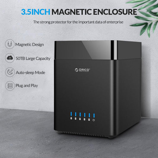 ORICO – disque dur magnétique DS série 5 baies DS500C3, 3.5 pouces, Type C F, USB3.1, Gen1, 5Gbps, avec alimentation 12V6.5A