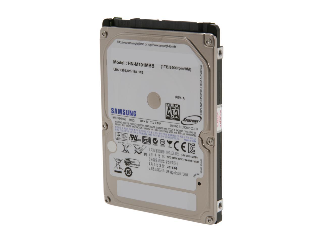 Samsung ST1000LM024 HN-M101MBB/AS2 F/W : 2BA30001 Seagate 1 To