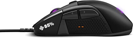 SteelSeries Rival 710 Souris de jeu – Capteur optique TrueMove3 16 000 CPI – Écran OLED – Alertes tactiles – Éclairage RVB