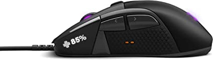 SteelSeries Rival 710 Souris de jeu – Capteur optique TrueMove3 16 000 CPI – Écran OLED – Alertes tactiles – Éclairage RVB