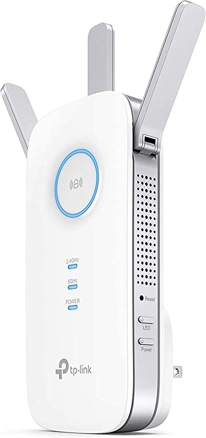 TP-Link RE450 Répéteur Wi-Fi Double Bande AC1750Mbps (1 Port Gigabit, Compatibilité Universelle, Installation Facile, Mode Haute Vitesse)