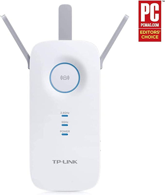 TP-Link RE450 Répéteur Wi-Fi Double Bande AC1750Mbps (1 Port Gigabit, Compatibilité Universelle, Installation Facile, Mode Haute Vitesse)