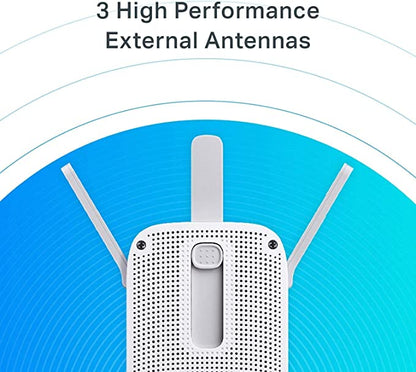 TP-Link RE450 Répéteur Wi-Fi Double Bande AC1750Mbps (1 Port Gigabit, Compatibilité Universelle, Installation Facile, Mode Haute Vitesse)