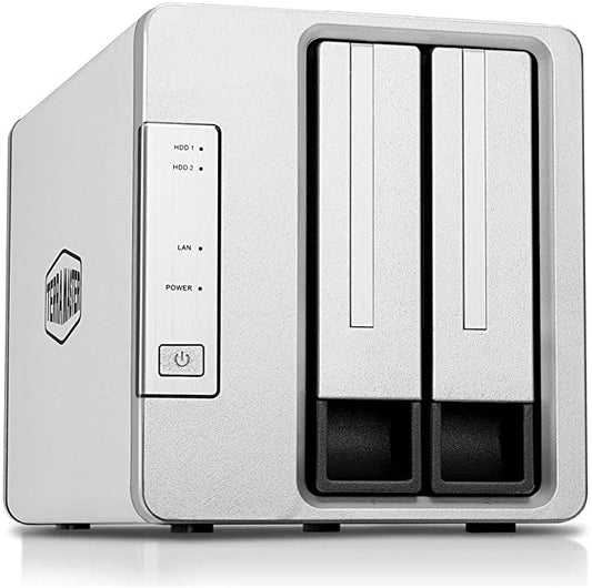 TERRAMASTER F2-210 NAS à 2 baies Quad Core 1 Go de RAM DDR4 Serveur multimédia Cloud privé personnel (sans disque)