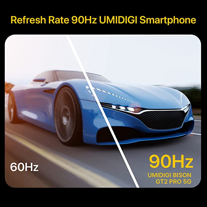 UMIDIGI Bison GT2 Pro 5G Unlocked Cell Phone,Ip68 & Ip69k Rugged Phone,6.5" Fhd+Full Screen 64MP Camera Android12 Smartphone with 6150mAh Battery, CAD Version & Warranty,Hack Black,8GB+256GB