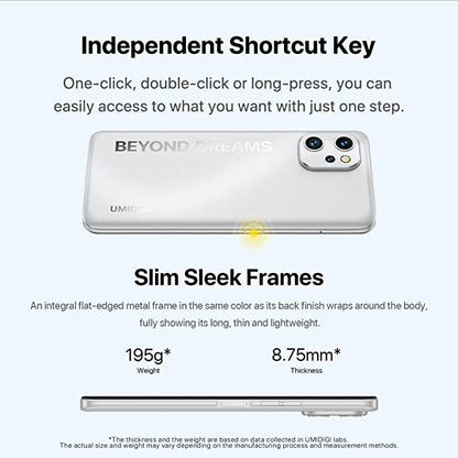 Téléphone portable débloqué Canada UMIDIGI F3 8 Go + 128 Go, NFC, Android11, écran complet HD de 6,7", batterie 5150 mAh, smartphone avec triple caméra Sony 48 MP AI, charge rapide 18 W, double SIM