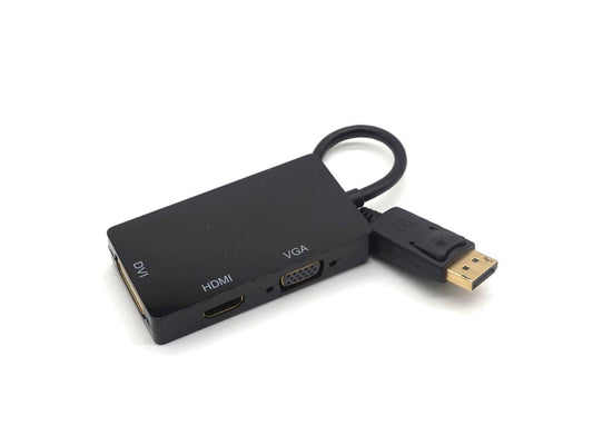 Weastlinks 3 en 1 DisplayPort DP vers HDMI DVI VGA câble adaptateur 1080P Display Port convertisseur connecteur pour PC projecteur ordinateur portable HDTV