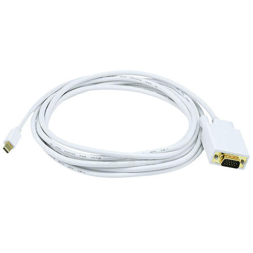 Câble 32AWG mini DisplayPort vers VGA 32AWG - blanc - 10pi - Monoprice®